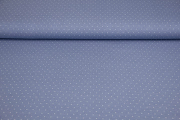 Jersey mit Punkten, rauchblau, 0,5 m
